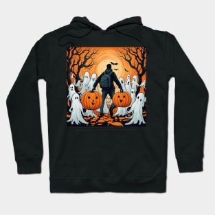 Fall Festivities with Haunted Decorations and Scary Pumpkins Hoodie